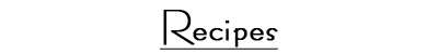 recipes