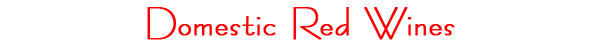 domestic red wine